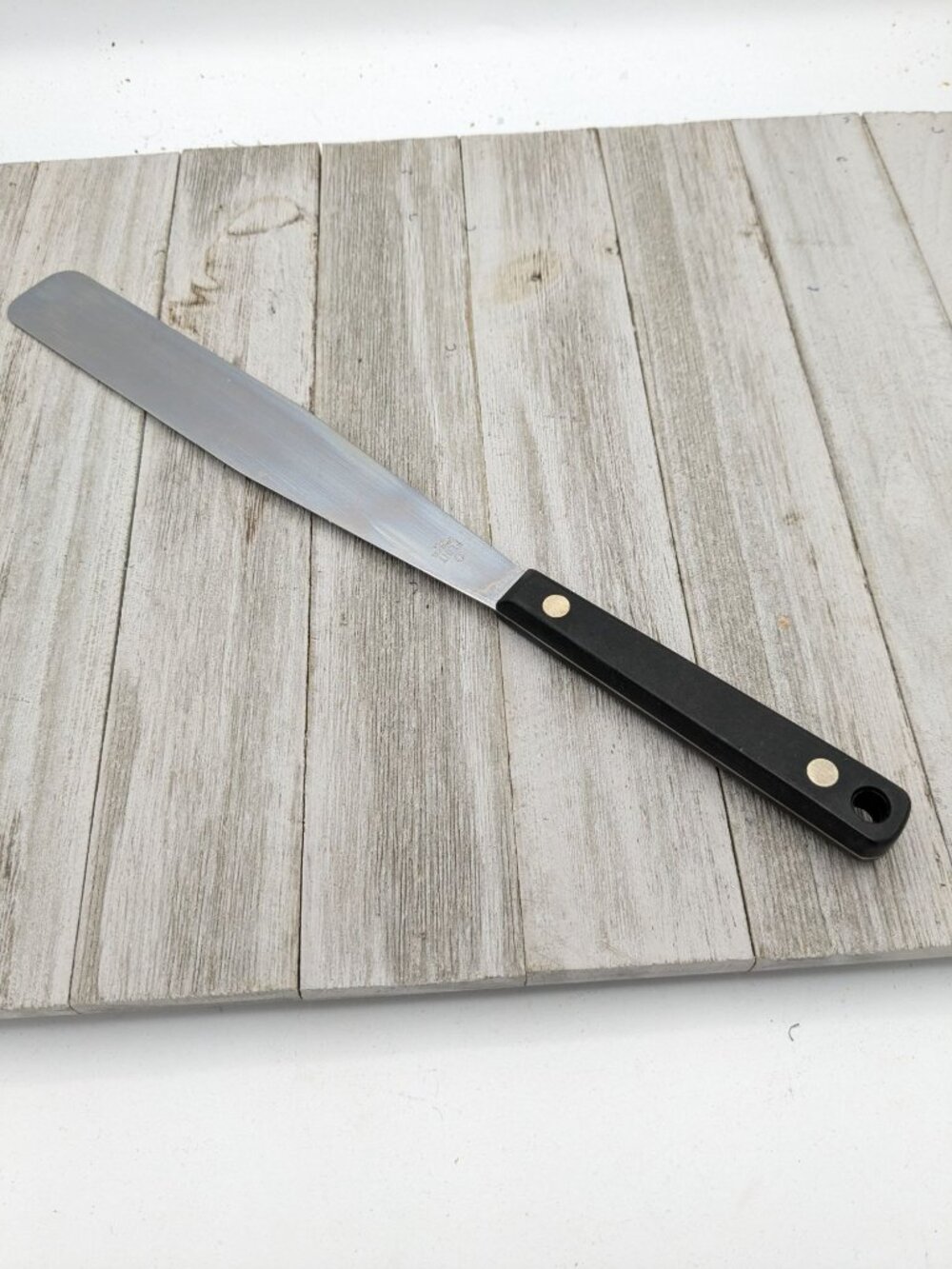 Vintage Flint Arrowhead USA Stainless Flexible Spatula Cake Icing 12-3/8"